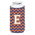 thumbnail image 1 of Letra E Chevron Azul y Naranja Tall Boy Bebida Aislante Hugger CJ1060-ETBC Caroline's Treasures, 1 of 1