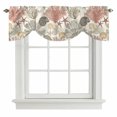 thumbnail image 2 of Summer Marine Life Tie Up Valances Curtain, Adjustable Kitchen Ocean Coral Conch Silhouette Graffiti Starfish Valances for Windows Decor, Rod Pocket Short Curtains Set for Bedroom/Bathroom, 42"x18", 2 of 9