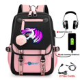 thumbnail image 1 of Lightning Cat Backpack, Student Schoolbag, Backpack Travel Bag, USB Computer Bag siniker, 1 of 2