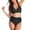 Black~, variant on Jjayotai No Boundaries Women's High Waisted Bikini Swimsuits, Twist Front Tie Back Swimwear with Bow, Womens Bathing Suits 2 Piece Red~ L