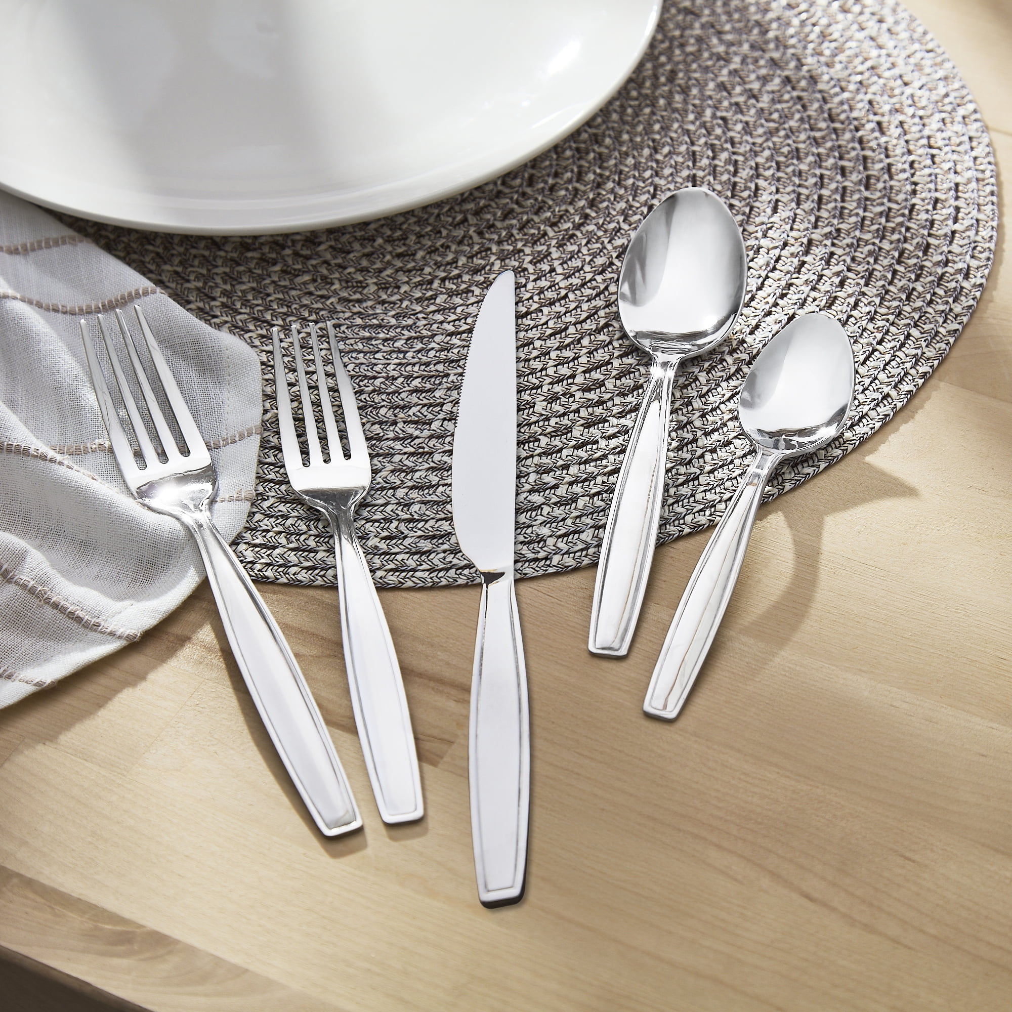 Mainstays Connor 20-Piece Stainless Steel Flatware Set (Service for 4)