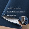 thumbnail image 4 of Rugs for Bedroom Living Room, 4x6 ft Navy Blue Area Rug, Washable Memory Foam Indoor Carpet, Modern Aesthetic Minimalist Non-Slip Carpets for Boys Girls Adults Home Decor, 4 of 7