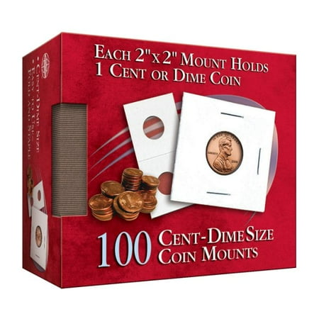 Cent/Dime 2x2 Coin Mounts Cube 100 Count (Other)