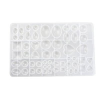 Necvior DIY Gem Jewelry Silicone Casting Mold for Resin Epoxy Jewelry Making Cake Decors