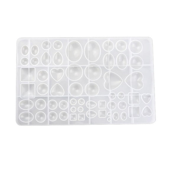 Necvior DIY Gem Jewelry Silicone Casting Mold for Resin Epoxy Jewelry Making Cake Decors