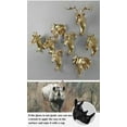 thumbnail image 2 of Dido 3D Animal Head Wall Hanger Resin Coat Hat Hanging Hook Heavy Duty Holder Rack Home Decoration Type 3, 2 of 10