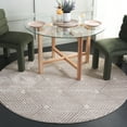 thumbnail image 2 of SAFAVIEH Revive Russell Geometric Polyester Area Rug, Taupe/Ivory, 6'7" x 6'7" Round, 2 of 7