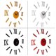 thumbnail image 5 of 3d Wall Clock Roma Numerals Decoration Clock Red, 5 of 5