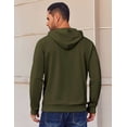 thumbnail image 2 of Sleepdown Men’s Pull Over Hoodie, Midweight Fleece Hoodies for Men, Hooded Sweatshirt for Men – Olive, Medium, 2 of 5