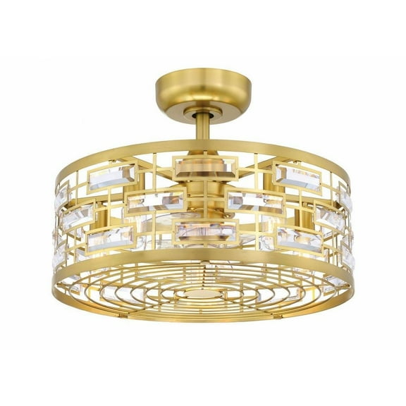 30W 5 Led Fandelier-15.99 inches Tall and 22 inches Wide-Brushed Satin Brass Finish Bailey Street Home 103-Bel-5044483