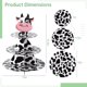 thumbnail image 5 of Soporte para cupcakes con estampado de vaca 3 niveles cartón grueso Timcorr, 5 of 7