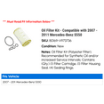 thumbnail image 2 of Oil Filter Kit - Compatible with 2007 - 2011 Mercedes-Benz S550 2008 2009 2010, 2 of 2