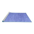thumbnail image 2 of Ahgly Company Machine Washable Indoor Rectangle Abstract Blue Modern Area Rugs, 2' x 5', 2 of 4