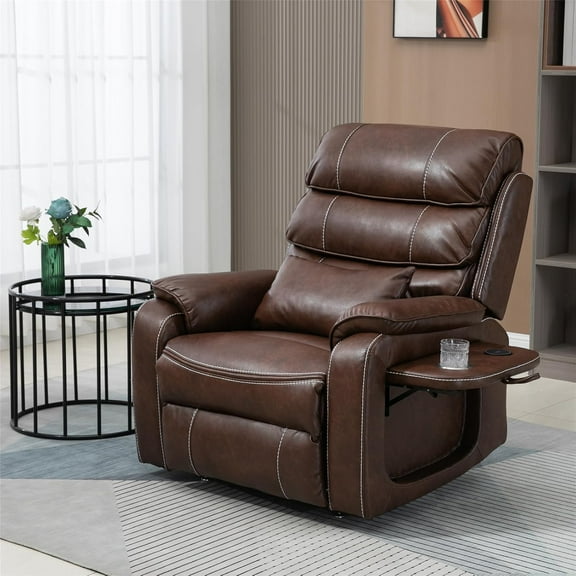 HSUNNS Power Lift Recliner Chair for Adults, Elderly Lay Flat Velvet Recliners with Massage Heating, Electric Recliner for Living Room, Extended Footrest, Wireless Charging , USB Ports, Cup Holder