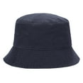 thumbnail image 4 of 2-Pack Navy & Olive Washed 100% Cotton Bucket Hat Everyday Cotton Style Unisex Trendy Lightweight Outdoor Hot Fun Summer Beach Vacation Getaway Headwear, 4 of 8