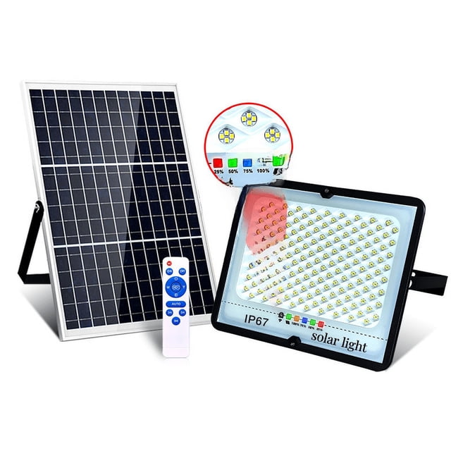 Luces solares para exteriores, luces de jardín, iluminación doméstica de alta potencia, luces de calle rurales oscuras, automáticas y brillantes, súper brillantes