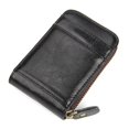 thumbnail image 1 of card holder wallet Genuine leather Black, 1 of 5