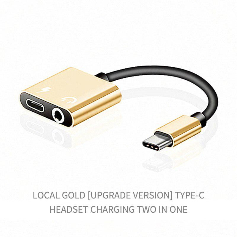 2 In 1 Type C Adapter Usb Type C To 3 5mm Jack Audio Charge Adapter Cable For Samsung S8 Note 8 Walmart Com