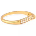 thumbnail image 2 of Yellow Gold Plated With Multiple White Cubic Zirconia Stones Ring, 2 of 2