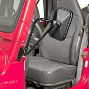 Jeep Side Mirrors Door Off, 8.2 Diagonal Wide Viewing Jeep Mirror, Jeep JK JL CJ YJ Mirrors&Unlimited, Anti-Shake, Wider View Easy-Install Rectangular Door Hinge Mirrors