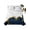 Navy Blue, variant on Twin Flat Sheet 66"x96", Blue Gold Marble Soft Lightweight Bedding Flat Sheets Only, Modern Abstract Marble Crack Texture Brushed Microfiber Top Bed Sheet, Breathable StainResistant Bedsheets