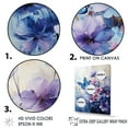 thumbnail image 3 of Designart "Azure Shades Embrace Fragile Soar" Animals Butterfly Floater Framed Canvas Art Print, 3 of 5