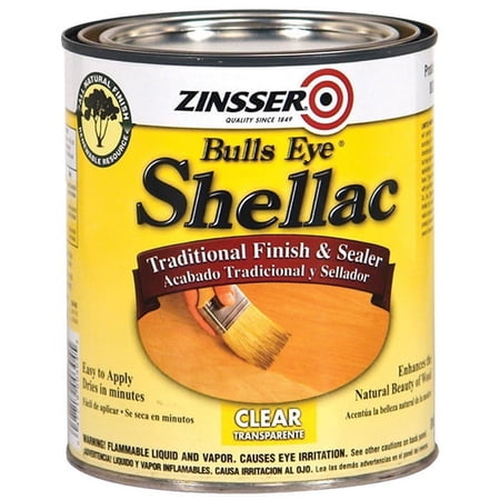 8-Pack of 1 qt Zinsser 304 Bulls Eye Clear 3LB Shellac