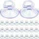 thumbnail image 1 of 24 Pack Car Glass Windshield Sunshade Suction Cups Small PVC Sucker Car Window Suction Cup for Automotive Visor, 1 of 5