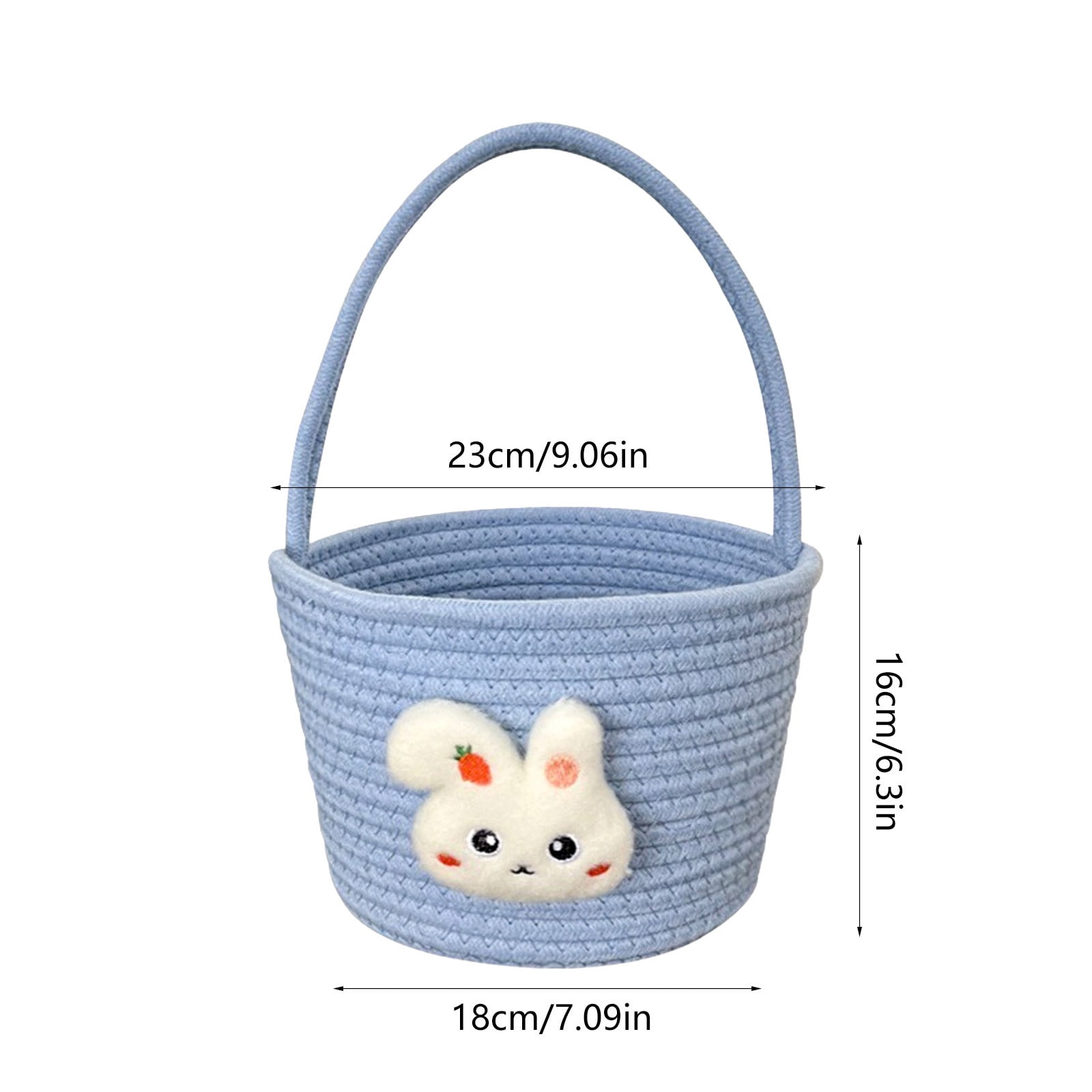 Easter Storage Bunny Decorative Thread Basket Desktop Coffee Table Miscellaneous Cosmetics Sundries Living Room Food Storage