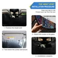 thumbnail image 2 of Qxltty Weird Style Dragonfly Car Windshield Sunshades Foldable UV Rays Sun Visor Protector Keep Your Vehicle Cool 53×23.5in, 2 of 8