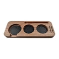 thumbnail image 1 of jifeng Café Porta Titulaire en Bois Non Glissement Expresso Inviolable Stand Tapis Inviolable Support 51mm Bois Dur, 1 of 9