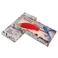 thumbnail image 1 of Pluma estilográfica de estilo europeo Vintage, pluma de caligrafía, pluma de inmersión, regalo de decoración del hogar (rojo), 1 of 5