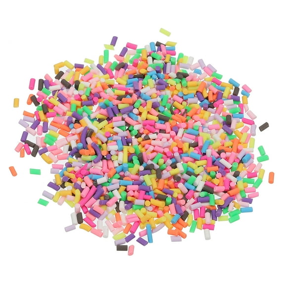 Uxcell 120g Fake Sprinkles, Faux Sprinkles Clay Sprinkles Sugar Granules, Mixed Colors