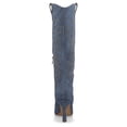 thumbnail image 4 of Journee Laramie Stiletto Heel Embroidery Detail Knee High Pointed Toe Comfort Western Boots, 4 of 11