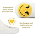 thumbnail image 3 of BERANMEY Cute Smile Face Slippers for Women Perfect Soft Plush Comfy Warm Slip-On Happy Face Slippers fo Women Indoor fluffy Smile House Slippers for Women and Men Non-slip Fuzzy Flat Slides, 3 of 9