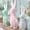 Multicolor, variant on Pastel Flocked Bow-Tied Bunny Set (10") - Spring Table Centerpieces for Indoor Decor - Easter Bunny Figurines Decoration for Home Party Office