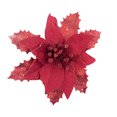 thumbnail image 1 of Flores de árbol de Navidad 15cm Poinsettia Glitter Flower Decor FleinngHoz JD700712327, 1 of 1