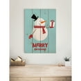 thumbnail image 3 of Wile E. Wood WMCS1420 14 x 20 Merry Christmas Snowman Wood Art, 3 of 4