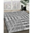 thumbnail image 2 of Ahgly Company Indoor Round Patterned Gray Cloud Gray Area Rugs, 5' Round, 2 of 6