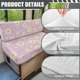 thumbnail image 6 of Uorisanigo RV Dinette Cushions Covers Stretch Pink Daisy Rv Camper Seat Cushion Slipcovers - Washable Sofa Couch Cushion Covers for RV Car Bench, 6 of 7