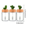 thumbnail image 6 of Seasoning Box, Spice Jar Set, Cactus Condiment Container Set, Kitchen Box Transparent Glass Jar Home Bottle Combination Set, Seasoning Box Set Condiment Jar Spice, 6 of 6