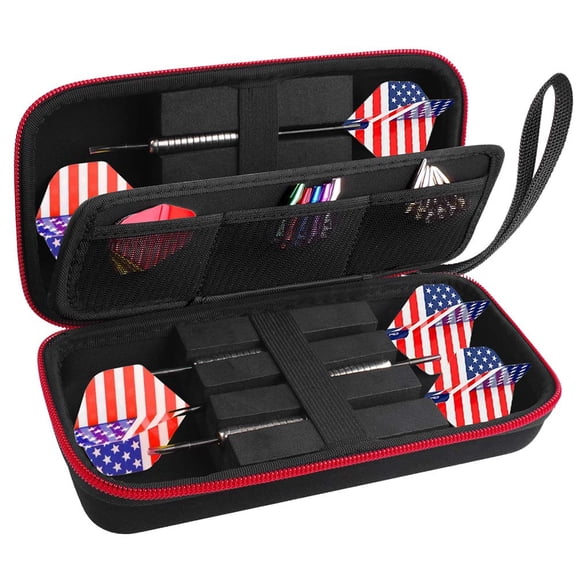 Dart Case Holder Bag, Portable Storage Organizer for 6pcs Darts and Tips, Black- Case Only