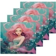thumbnail image 2 of Coolnut 6PCS Mermaid Towels Cotton Washcloths Set,Quick Drying & Absorbent Soft Bathroom Hand Towel Lightweight & Portable Fingertip Towel Decor Gift, 2 of 7