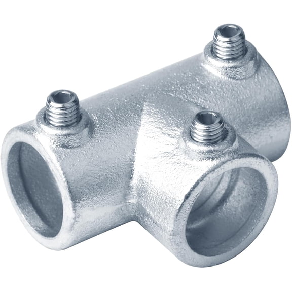 4 PCS Tee Structural Pipe Fittings, Fits 1" Schedule 40 Galvanized | with Set Screw