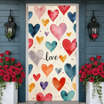 thumbnail image 6 of Heart-shaped Love Banner Puppy Pattern Heart Display Red Pink Rose Decor Romantic Backdrop for Valentine's Day Wedding Pet Party, 6 of 9