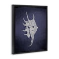thumbnail image 3 of Stupell Industries Coastal Spider Conch on Indigo Black Floating Frame Canvas Art, 17 x 21, by Graffitee Studios, 3 of 8