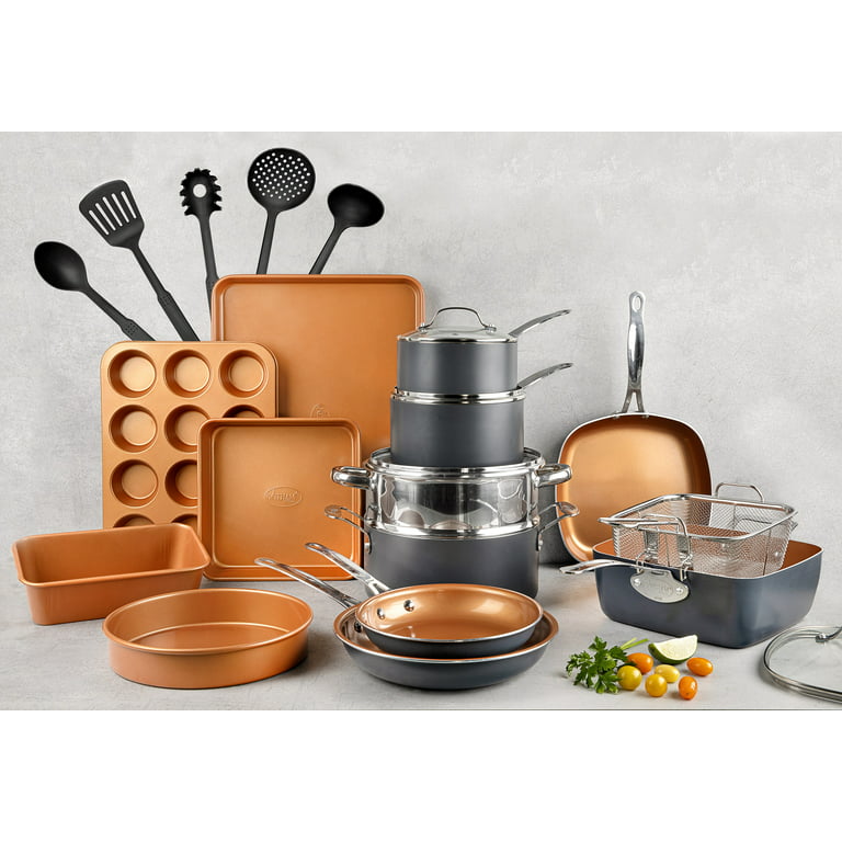 Made In Cookware - 7 Piece Non Stick Pot and Pan Set (Graphite)
