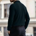 thumbnail image 5 of Corduroy Long Sleeve Polo Shirts for Men Slim Fit Chest Pocket Casual Pullover Travel Golf Top, 5 of 8