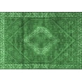 thumbnail image 1 of Ahgly Company Indoor Rectangle Medallion Emerald Green Traditional Area Rugs, 2' x 3', 1 of 4