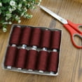 thumbnail image 3 of Black Polyester Spool Hand Machine Sewing Serger Overlocking 800 Meter Thread, 3 of 7